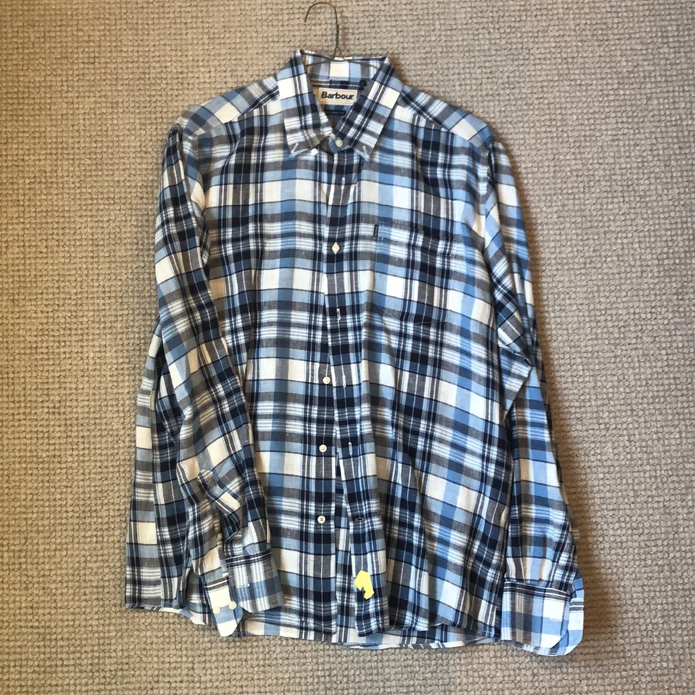 Barbour Button Down! Size L.